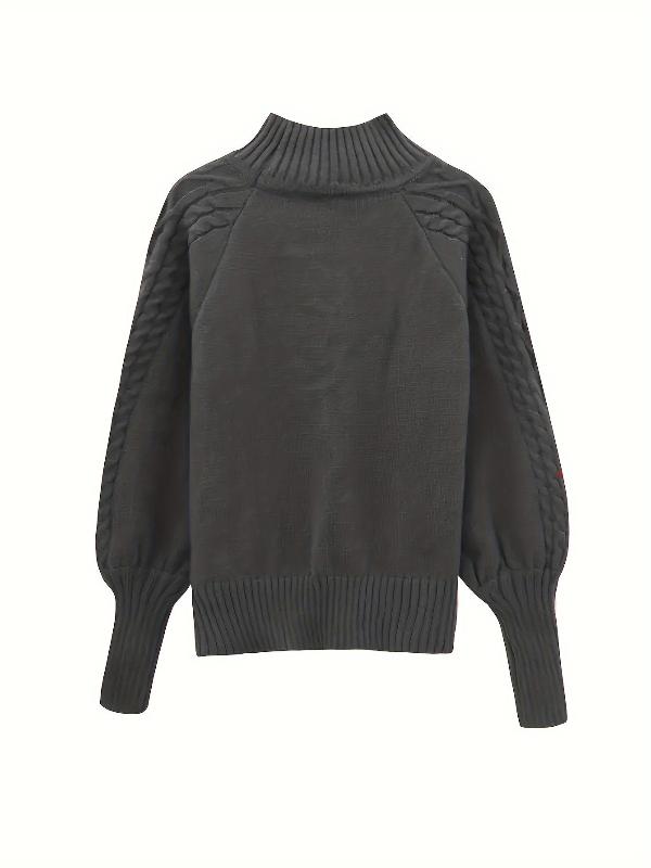 Scarlette | Cable knit sweater with dropped shoulders