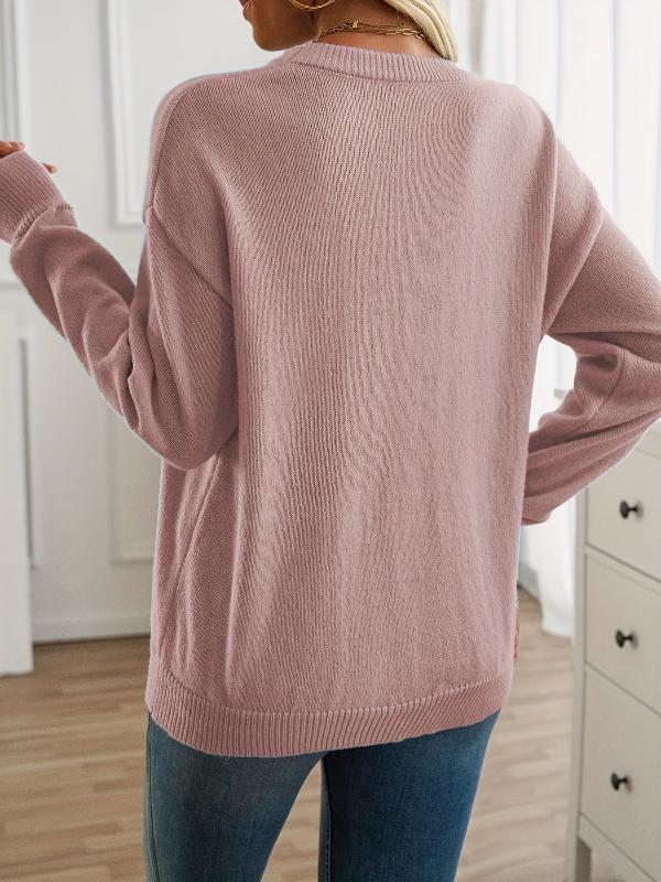 Lexie | Loose-fit crew neck solid sweater