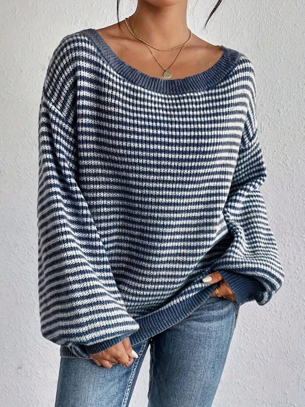 Althea | Loose knit sweater with dropped shoulders