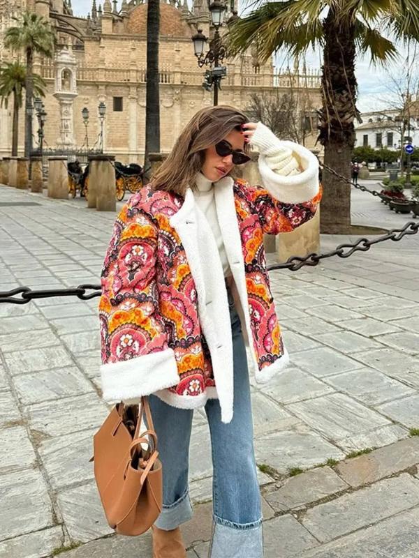 Rizza | Bohemian patterned coat