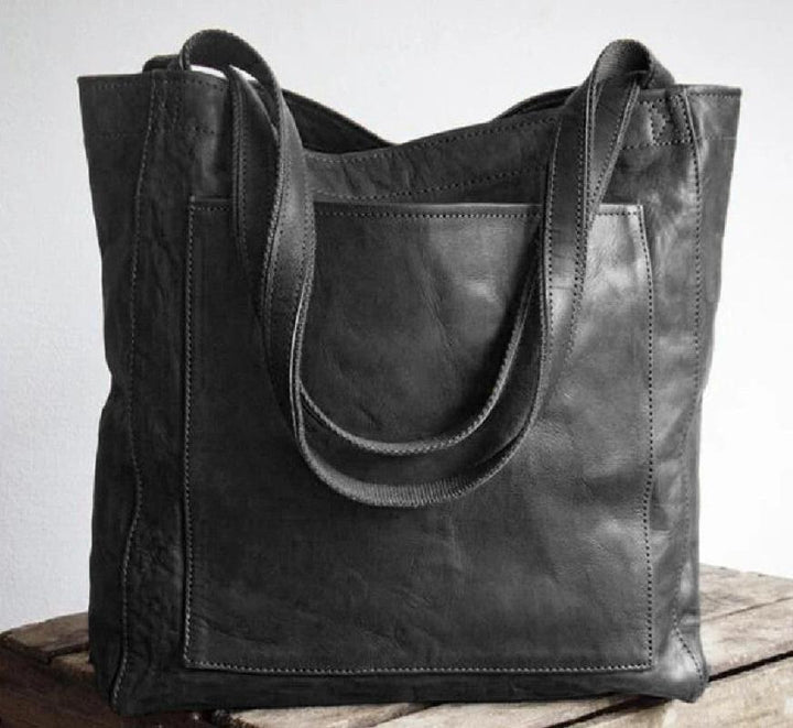 Sky | Classic leather tote bag