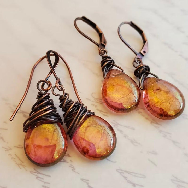 Bea | Vintage cosmic stone earrings