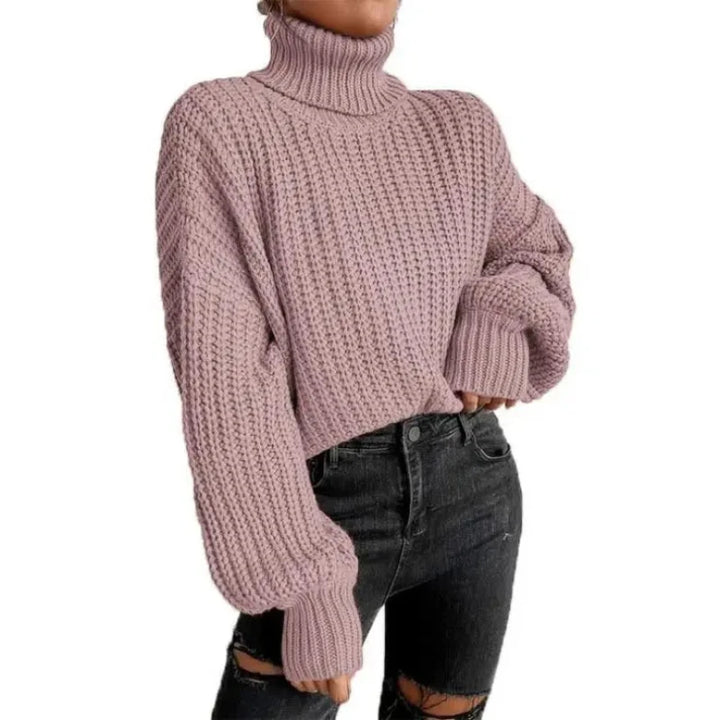 Rhoda | Turtleneck women’s loose sweater