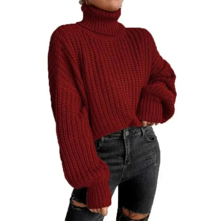 Rhoda | Turtleneck women’s loose sweater