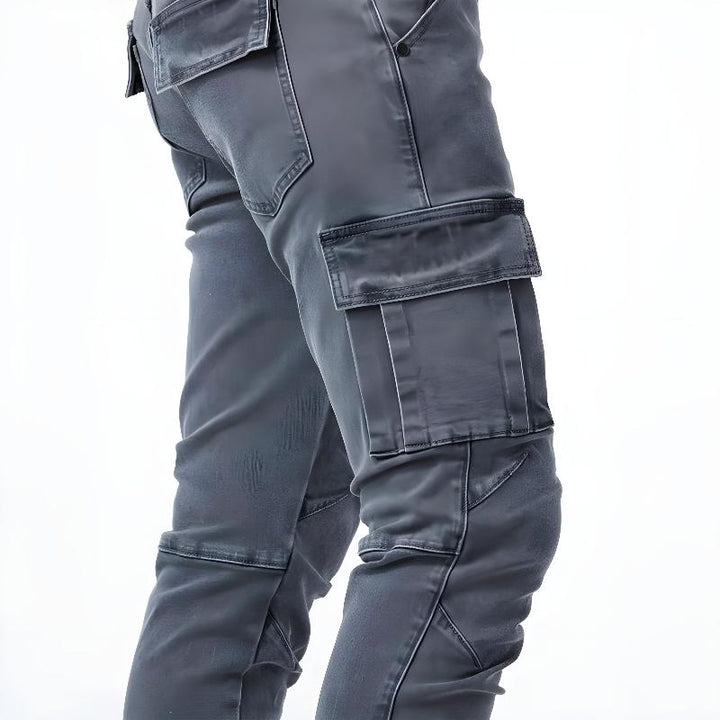 Jack | Elastic denim cargo pants