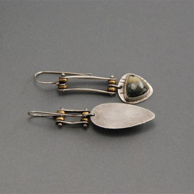 Teresita | Long mechanical punk earrings