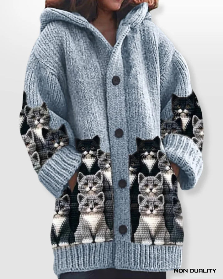 Kaisha | Cozy Knit Cat Cardigan