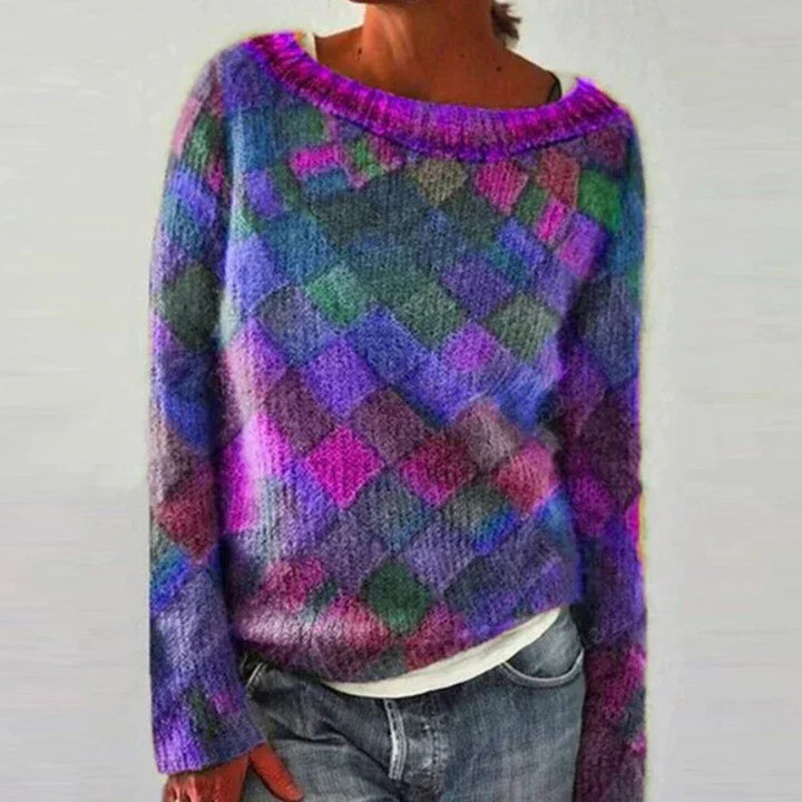 Erika | Colorful & stylish o-neck jumper