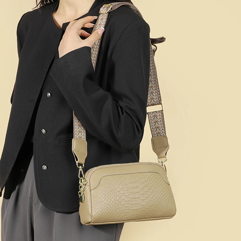 Mirellia | Elegant Charm Mini Crossbody Bag Croc Pattern