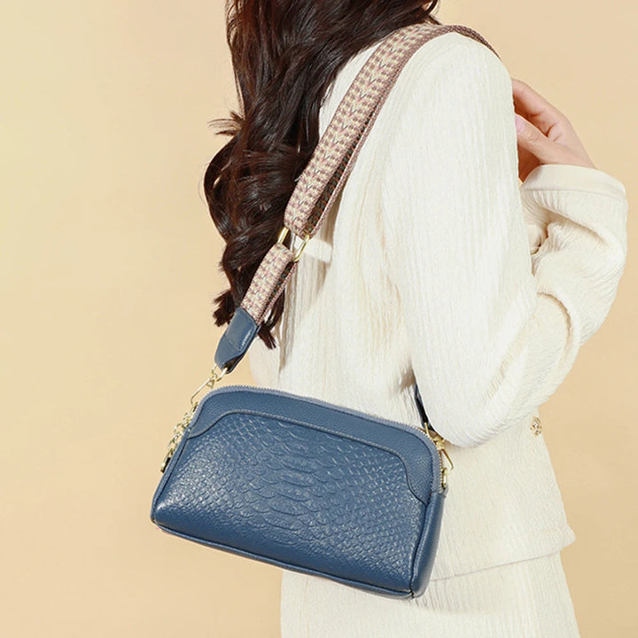 Mirellia | Elegant Charm Mini Crossbody Bag Croc Pattern