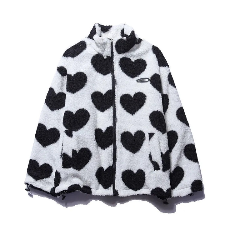 Fia | Double-sided heart coat