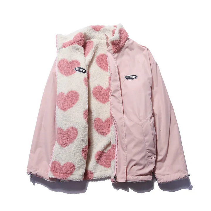 Fia | Double-sided heart coat