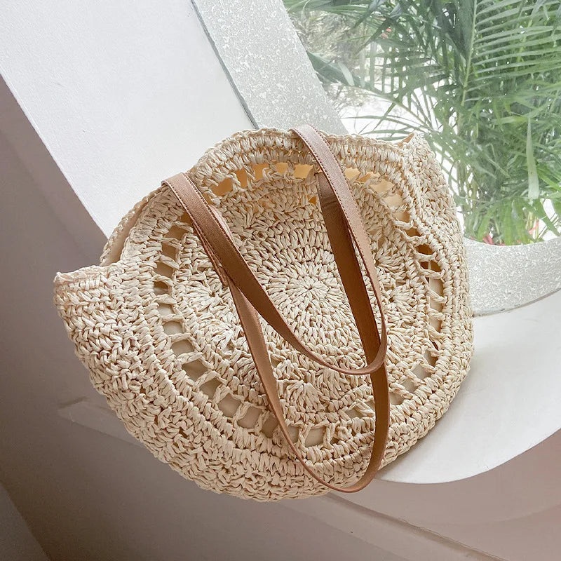 Calyndra | Multi-functional Straw Crossbody Bag