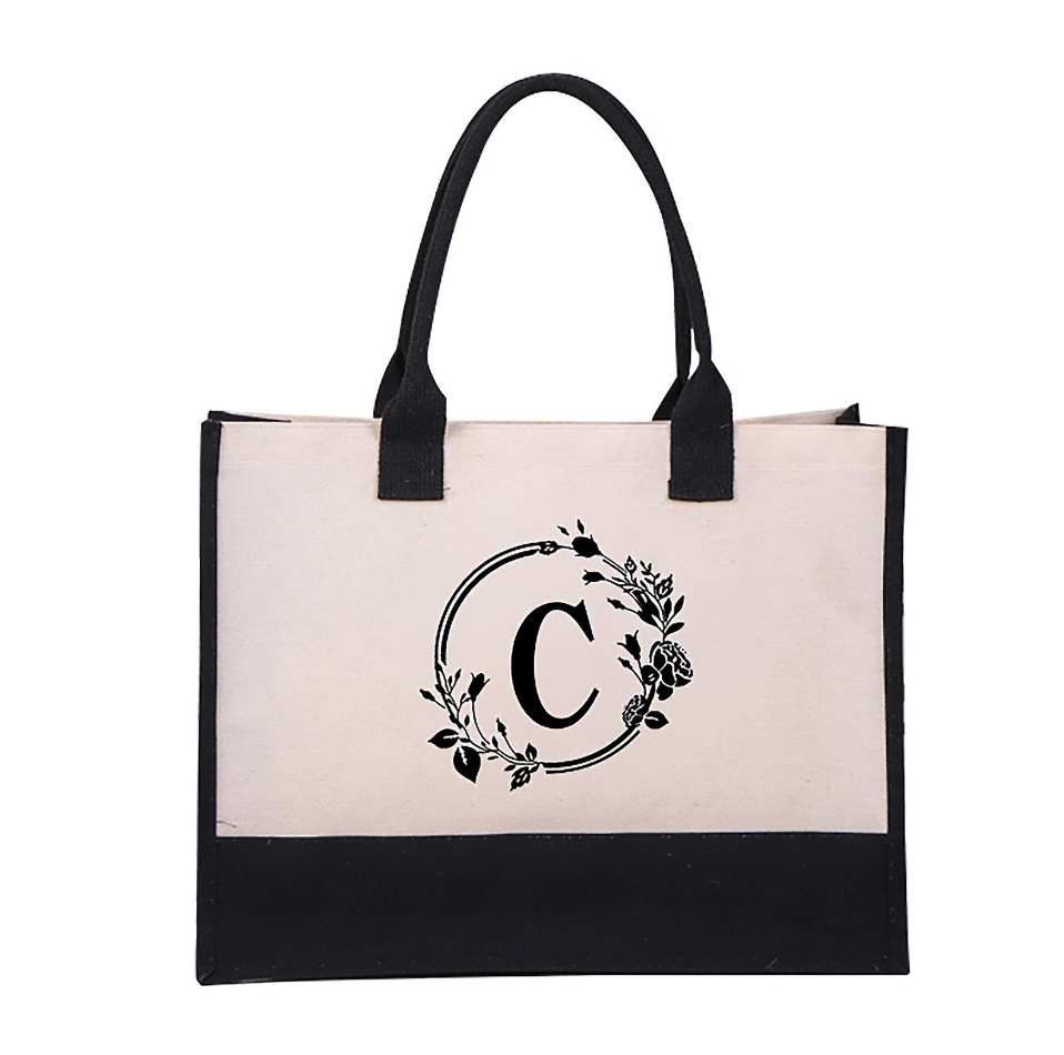 Aisora | Personalized Tote Bag with Letter