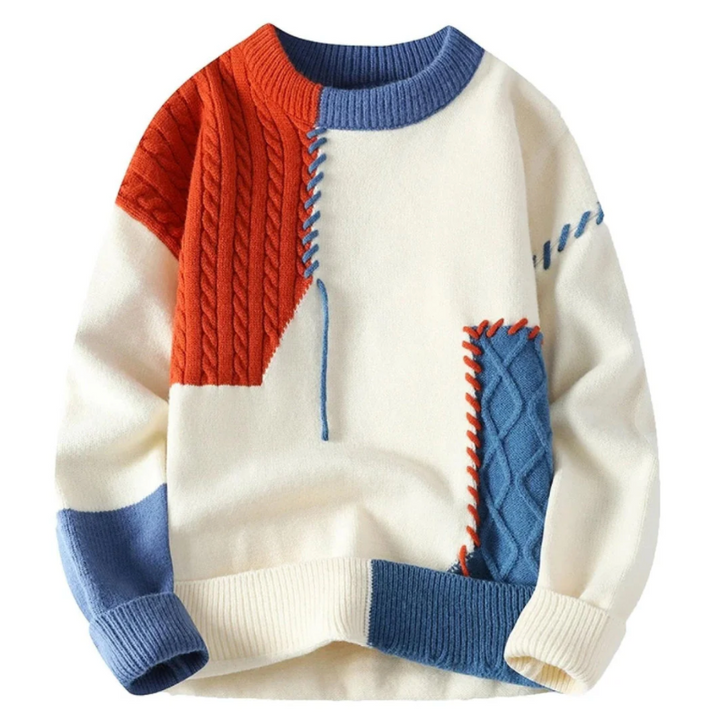 Liam | Patchwork sweater with unique comfort