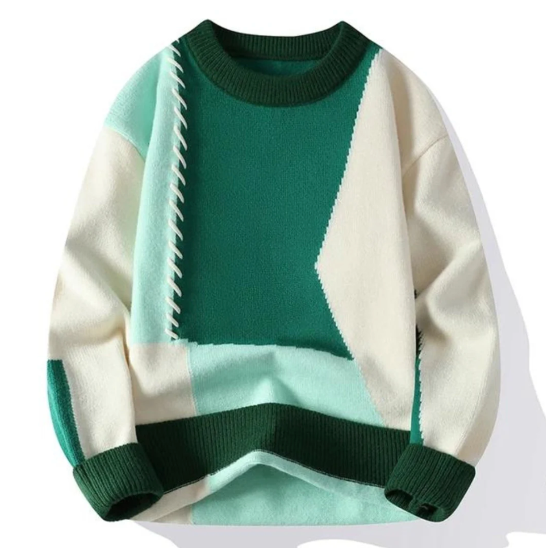 Liam | Patchwork sweater with unique comfort