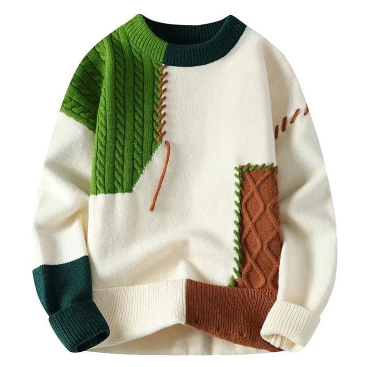 Liam | Patchwork sweater with unique comfort