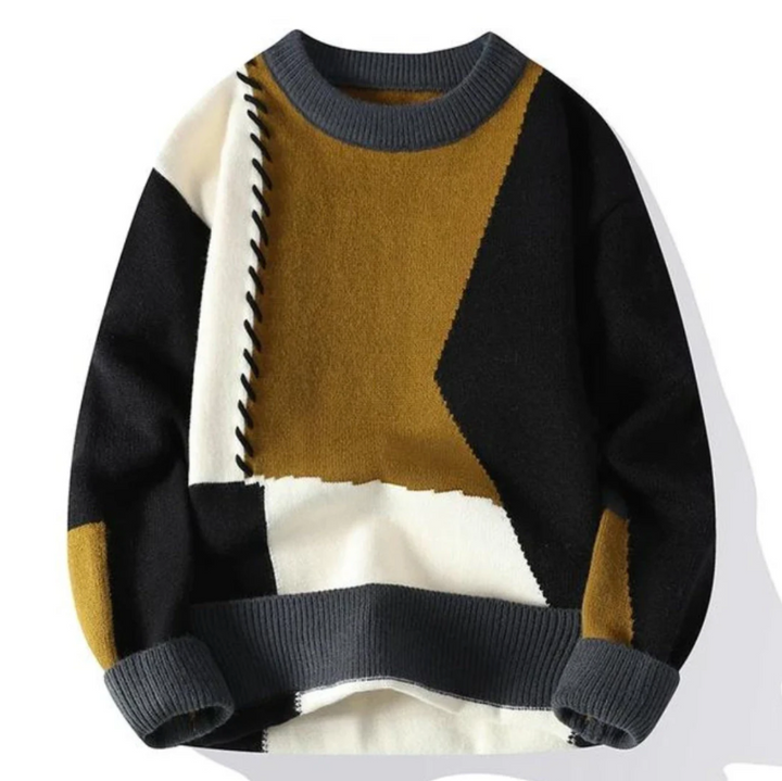 Liam | Patchwork sweater with unique comfort