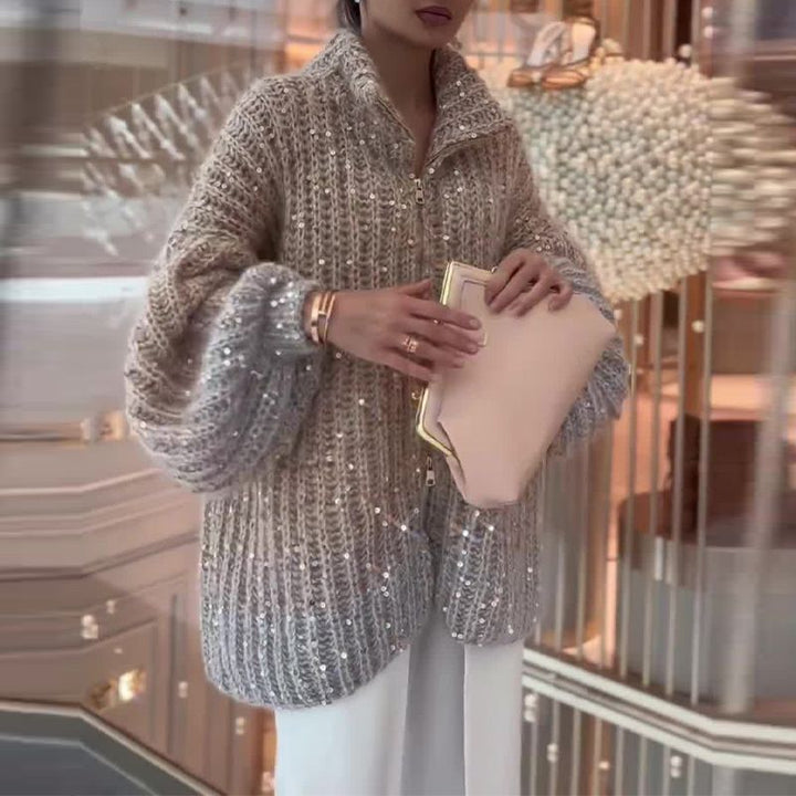 Everleigh | Luxurious knitted sweater with elegant glitters