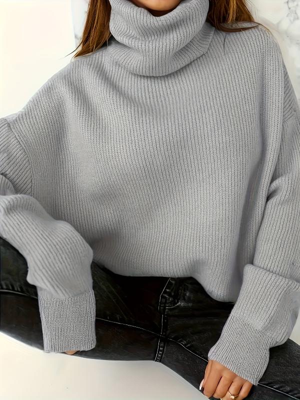 Janiyah | Plus size turtleneck knitted sweater