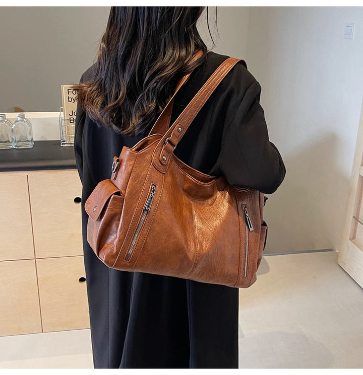 Tivana | Timeless Leather Tote Bag