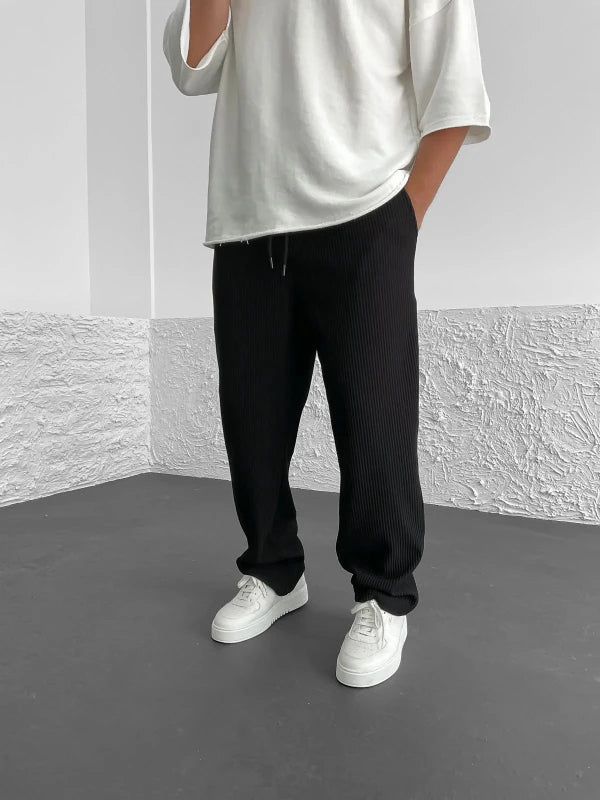 Jason | Ribbed spandex comfort pants