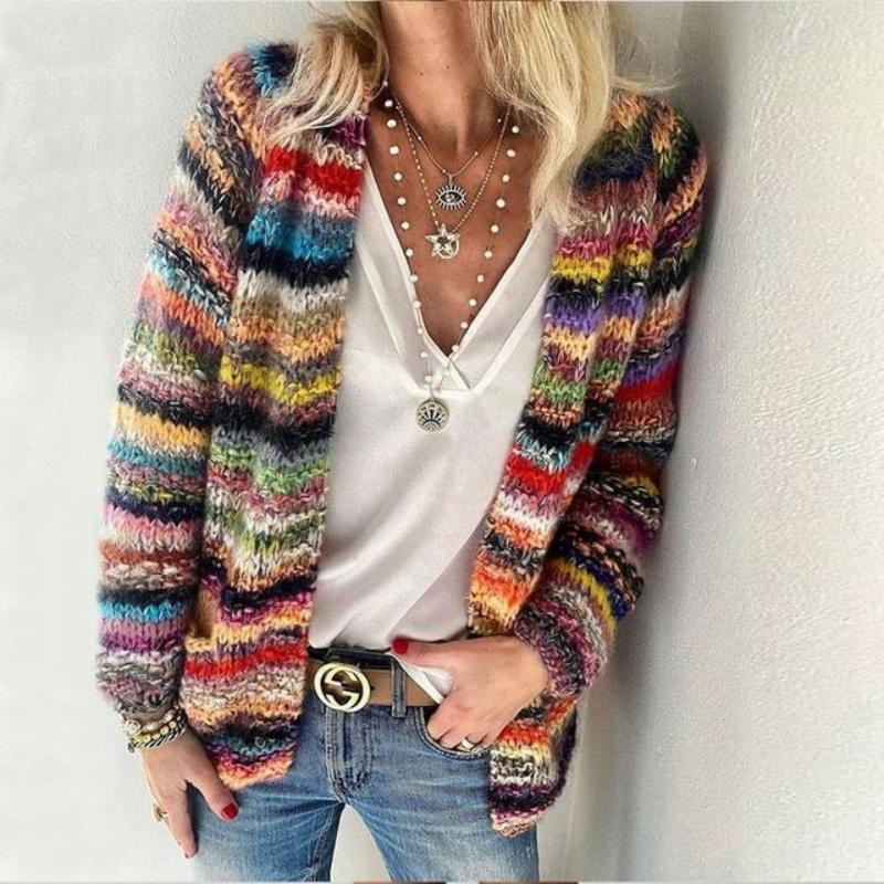 Geraldine | Colorful knit cardigan