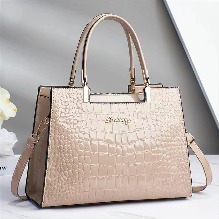 Jovika | Shine Luxury Handbag with Crocodile Print