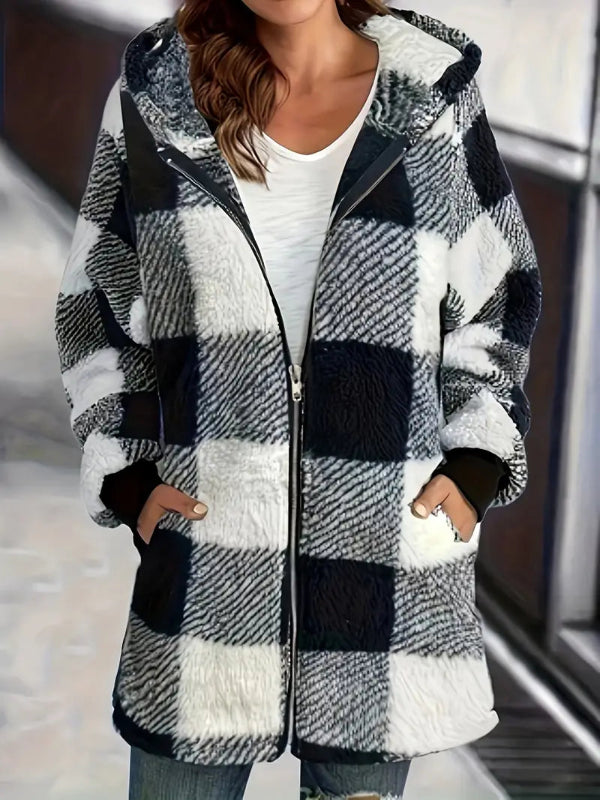 Moia | Cozy plaid jacket