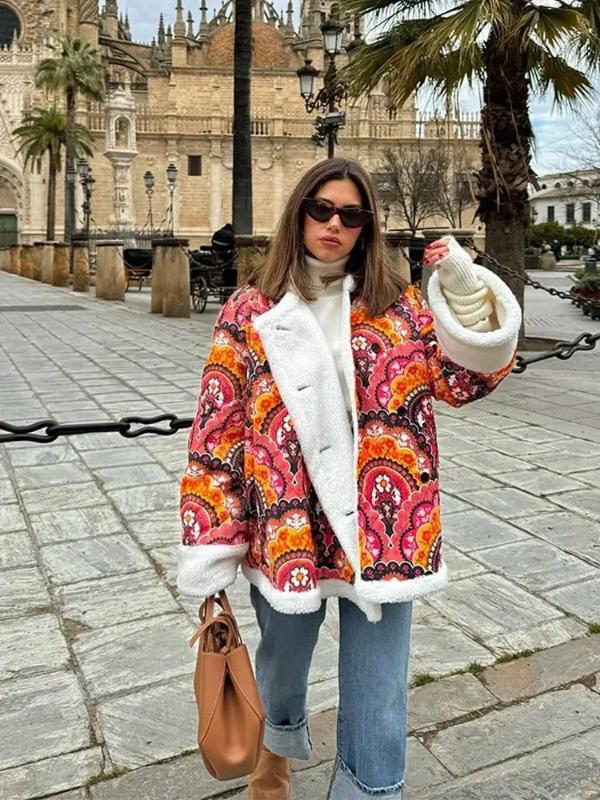 Rizza | Bohemian patterned coat