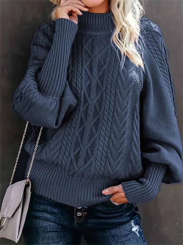 Scarlette | Cable knit sweater with dropped shoulders