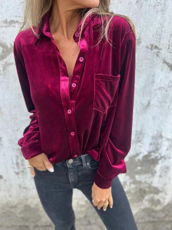 Taylor | Velvet blouse