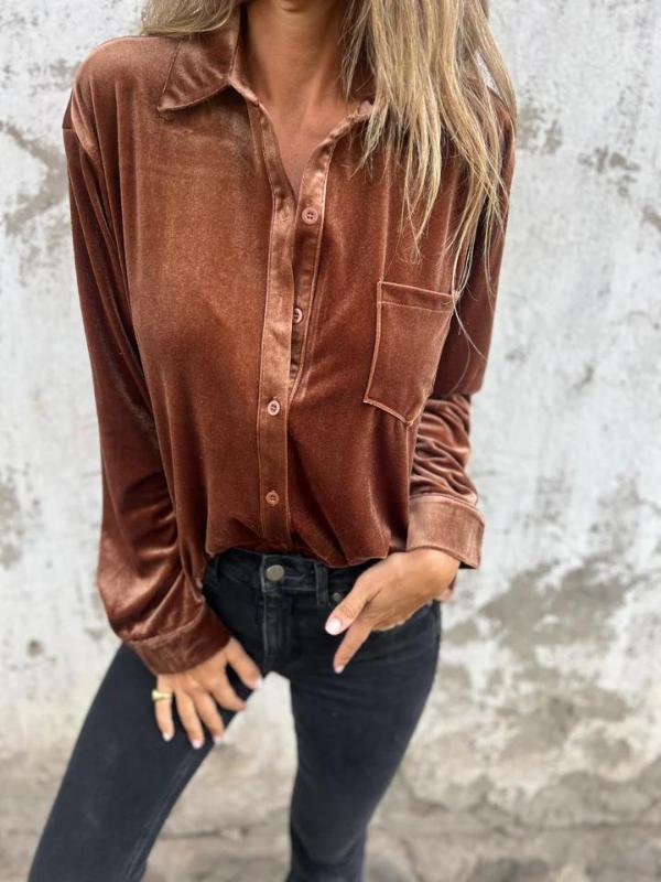 Taylor | Velvet blouse