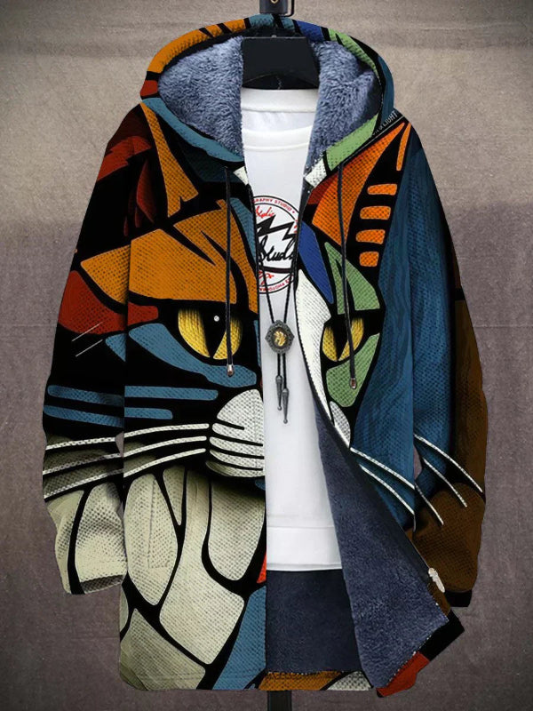 Selin | Cozy cat print jacket