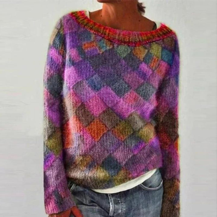 Erika | Colorful & stylish o-neck jumper