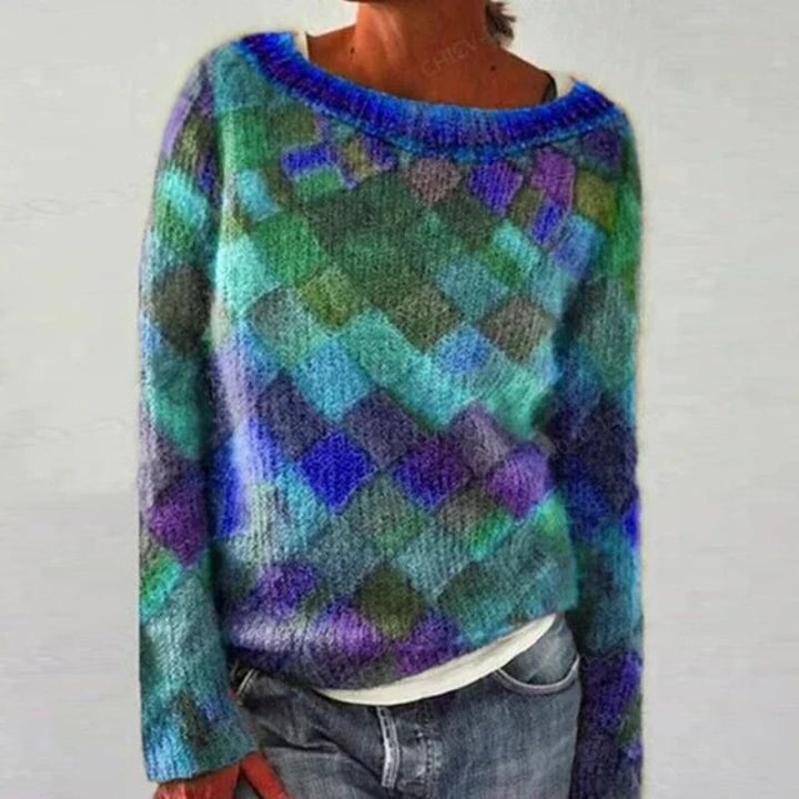 Erika | Colorful & stylish o-neck jumper