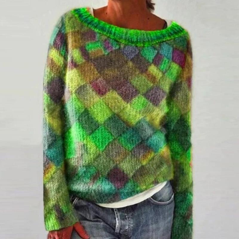 Erika | Colorful & stylish o-neck jumper