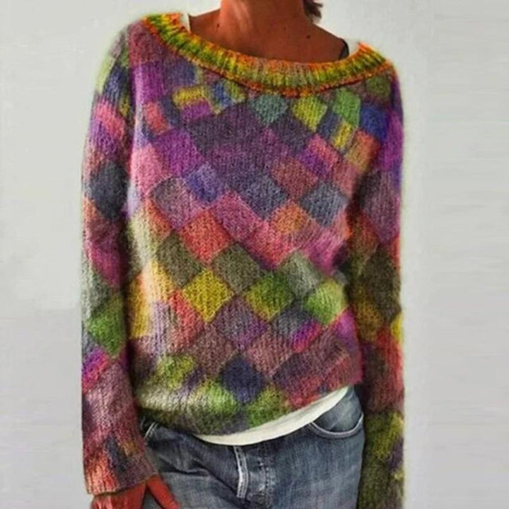 Erika | Colorful & stylish o-neck jumper